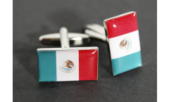 Boutons de Manchette drapeau Mexique - 18 x 12 mm