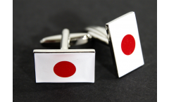 Boutons de Manchette drapeau Japon - 18 x 12 mm