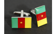 Boutons de Manchette drapeau Cameroun - 18 x 12 mm