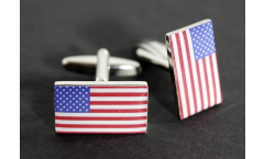 Boutons de Manchette drapeau USA - 18 x 12 mm