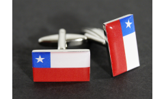 Boutons de Manchette drapeau Chili - 18 x 12 mm