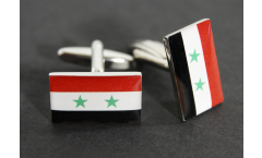 Boutons de Manchette drapeau Syrie - 18 x 12 mm