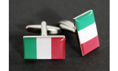 Boutons de Manchette drapeau Italie - 18 x 12 mm