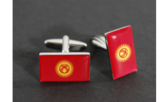 Boutons de Manchette drapeau Kirghizistan - 18 x 12 mm