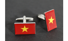 Boutons de Manchette drapeau Viêt Nam Vietnam - 18 x 12 mm