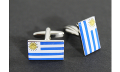 Boutons de Manchette drapeau Uruguay - 18 x 12 mm