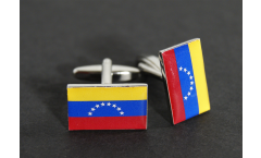 Boutons de Manchette drapeau Venezuela 8 Etoiles - 18 x 12 mm