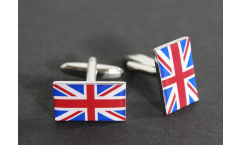 Boutons de Manchette drapeau Royaume-Uni - 18 x 12 mm