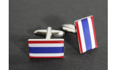Boutons de Manchette drapeau Thaïlande - 18 x 12 mm