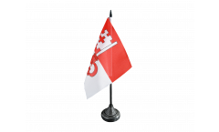 Drapeau de table Suisse Canton Obwalden, mini drapeau - 12 x 12 cm