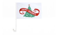 Drapeau de voiture Happy Holidays - 30 x 40 cm