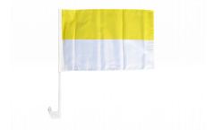 Drapeau de voiture Bande jaune-blanche - 30 x 40 cm