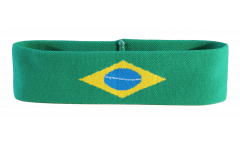 Bandeau de transpiration Brésil - 6 x 21 cm