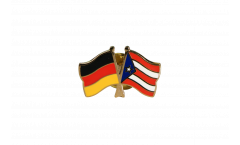 Pin's épinglette de l'amitié Allemagne - Puerto Rico - 22 mm