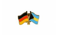 Pin's épinglette de l'amitié Allemagne - Bahamas - 22 mm