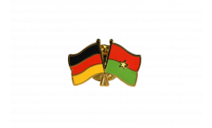 Pin's épinglette de l'amitié Allemagne - Burkina Faso - 22 mm