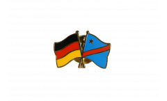 Pin's épinglette de l'amitié Allemagne - République démocratique du Congo - 22 mm