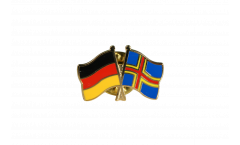 Pin's épinglette de l'amitié Allemagne - Finlande Aland - 22 mm