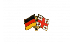 Pin's épinglette de l'amitié Allemagne - Géorgie - 22 mm