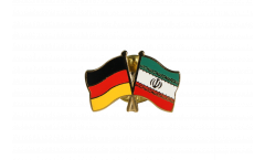 Pin's épinglette de l'amitié Allemagne - Iran - 22 mm