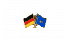Pin's épinglette de l'amitié Allemagne - Kazakhstan - 22 mm