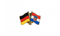 Pin's épinglette de l'amitié Allemagne - Croatie - 22 mm