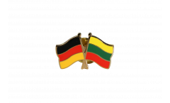 Pin's épinglette de l'amitié Allemagne - Lituanie - 22 mm