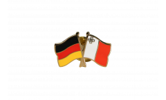 Pin's épinglette de l'amitié Allemagne - Malte - 22 mm