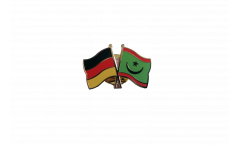Pin's épinglette de l'amitié Allemagne - Mauritanie - 22 mm