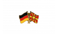 Pin's épinglette de l'amitié Allemagne - Macédoine du Nord - 22 mm