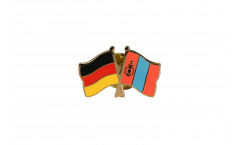 Pin's épinglette de l'amitié Allemagne - Mongolie - 22 mm