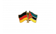 Pin's épinglette de l'amitié Allemagne - Mozambique - 22 mm