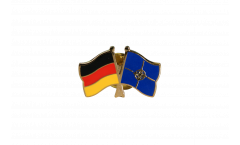 Pin's épinglette de l'amitié Allemagne - OTAN - 22 mm