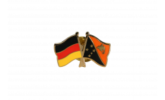 Pin's épinglette de l'amitié Allemagne - Papouasie-Nouvelle-Guinée - 22 mm