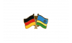 Pin's épinglette de l'amitié Allemagne - Rwanda - 22 mm