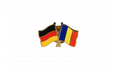 Pin's épinglette de l'amitié Allemagne - Roumanie - 22 mm