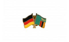 Pin's épinglette de l'amitié Allemagne - Zambie - 22 mm