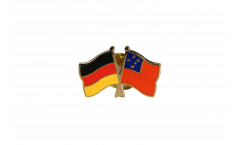 Pin's épinglette de l'amitié Allemagne - Samoa - 22 mm