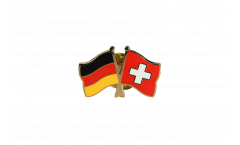 Pin's épinglette de l'amitié Allemagne - Suisse - 22 mm