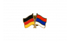Pin's épinglette de l'amitié Allemagne - Serbie - 22 mm