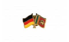 Pin's épinglette de l'amitié Allemagne - Sri Lanka - 22 mm