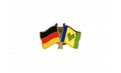 Pin's épinglette de l'amitié Allemagne - Saint Vincent et les Grenadines - 22 mm