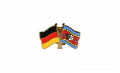 Pin's épinglette de l'amitié Allemagne - Swaziland - 22 mm