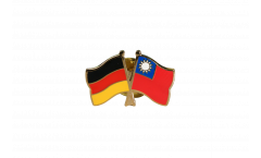 Pin's épinglette de l'amitié Allemagne - Taiwan - 22 mm