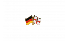 Pin's épinglette de l'amitié Allemagne - Irlande du Nord - 22 mm