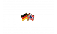 Pin's épinglette de l'amitié Allemagne - Norvège - 22 mm