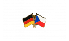 Pin's épinglette de l'amitié Allemagne - République Tchèquie - 22 mm