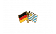 Pin's épinglette de l'amitié Allemagne - Uruguay - 22 mm