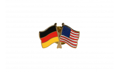 Pin's épinglette de l'amitié Allemagne - USA - 22 mm