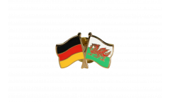 Pin's épinglette de l'amitié Allemagne - Pays de Galles - 22 mm